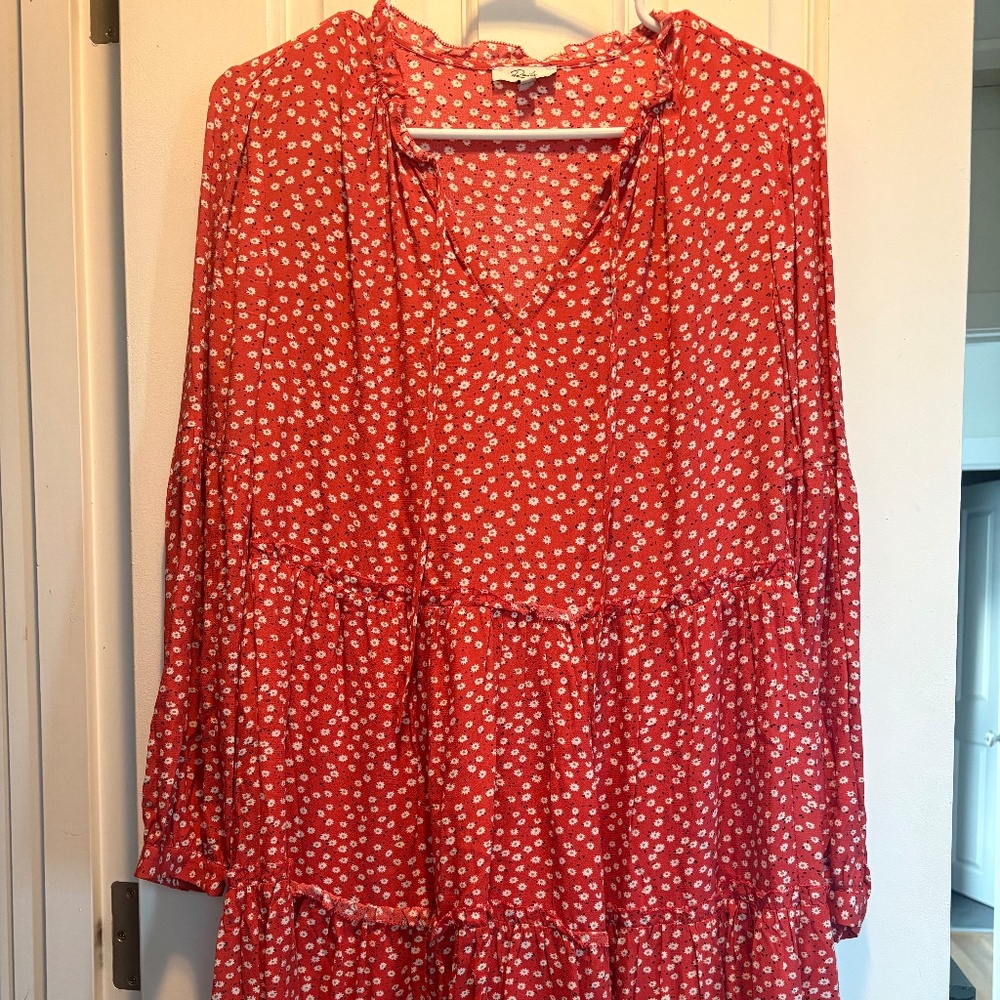 Rails tierd dress in pink floral